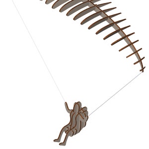 Digital Download. You WILL NOT receive a physical item. Laser Cut Paraglider DXF Plans. Wing Span approx 462mm. Includes Build Instructions.