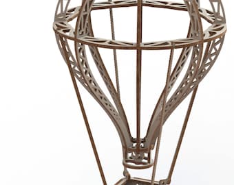 Laser geschnittener Heißluftballon als DXF und SVG-Plan (Digitaler Download)