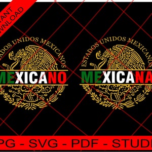 AGUILA DE MEXICO with Mexican-Mexican Text, Viva Mexico, Eagle of Mexico, Mexican-Mexican Text, Design Coat of Arms Mexico, Logo Mexico