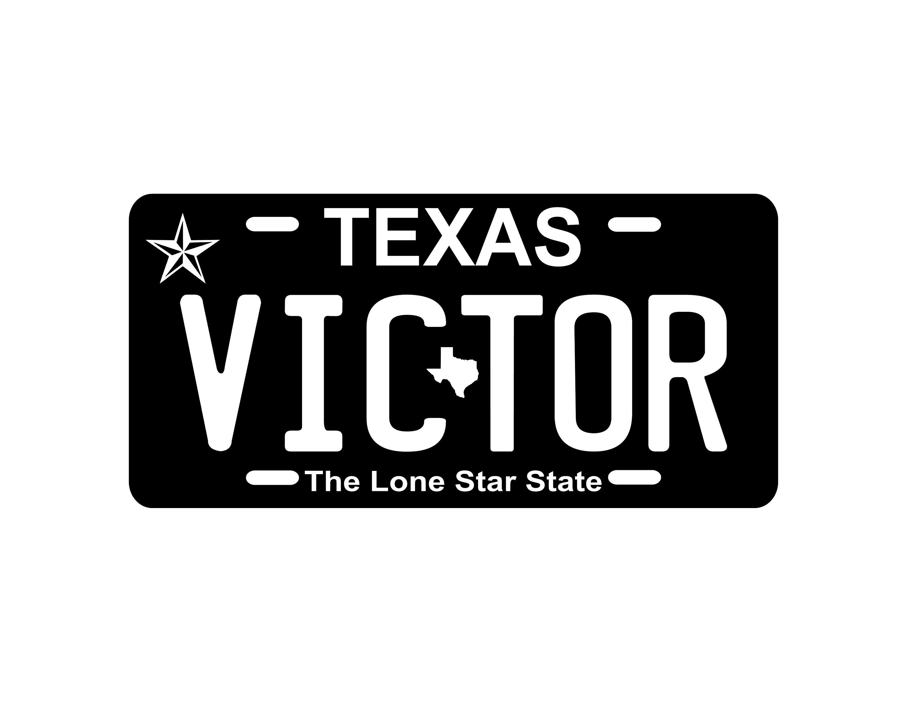 TEXAS Custom Personalized License Plate Novelty / Texas State Etsy