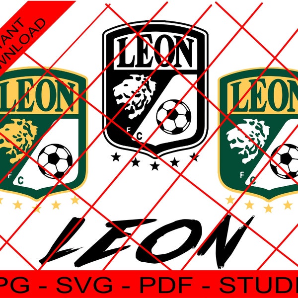 Club LEON Logo / Team Club Leon / Liga Mx Club Leon / Soccer Club Leon / Club Leon SVG/ Club Leon Vector/ SVG Cricut and more.