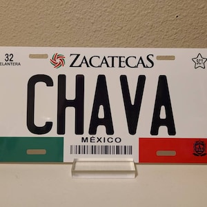 Personalized Aluminum Car Plates/ Car plate Mexico/ Car Plates of the States of Mexico/ Place your Text/ License plate image 8