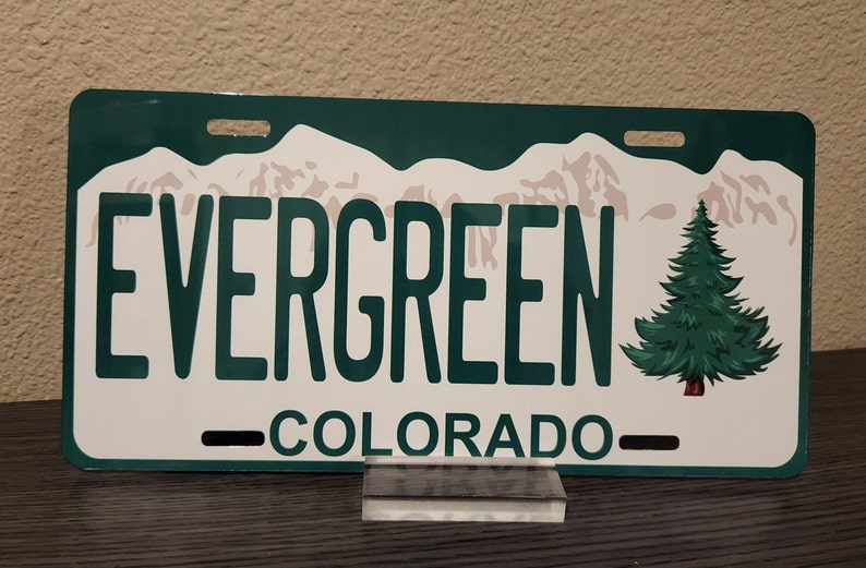 Car Plate COLORADO / COLORADO Custom Personalized License Etsy