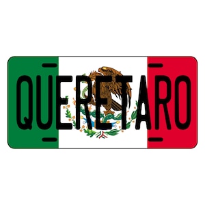 Placa Auto Estado QUERETARO, Plate Mexico, Placas Carro Mexico State, Placas de QUERETARO, Placa de Calidad, QUERETARO