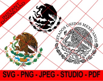 SHIELD OF MEXICO, Logo of Mexico, Eagle of Mexico, Design of the shield of Mexico, Design Shield of Mexico