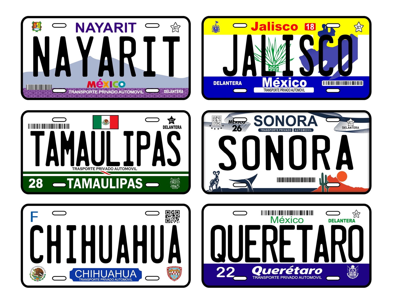 placa-de-aluminio-para-carro-todos-los-estados-car-plate-etsy-espa-a