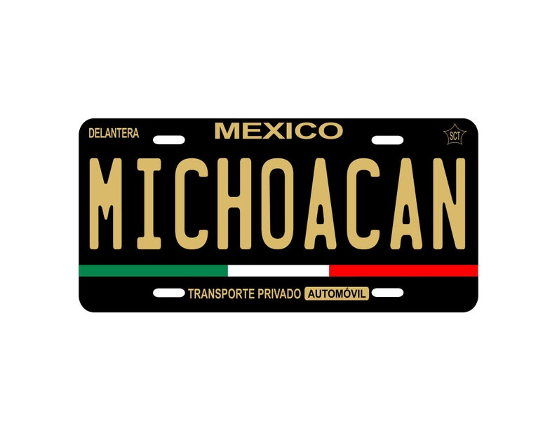 Custom Car Plate by MICHOACAN Car Plate Mexico Car Plates by Etsy