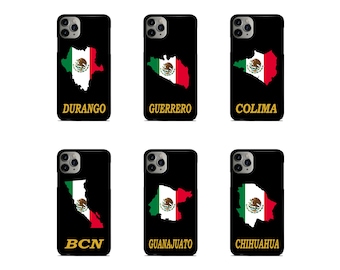 Personalized Mexico Phone Cases/ Phone Cases with the Shield of Mexico / Cases of the States of Mexico / Protectors for cell phones of the States of Mexico