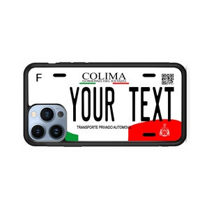 COLIMA Cell Phone Cases / Phone Protectors with License Plates of the States of Mexico / Phone Case COLIMA, State of COLIMA