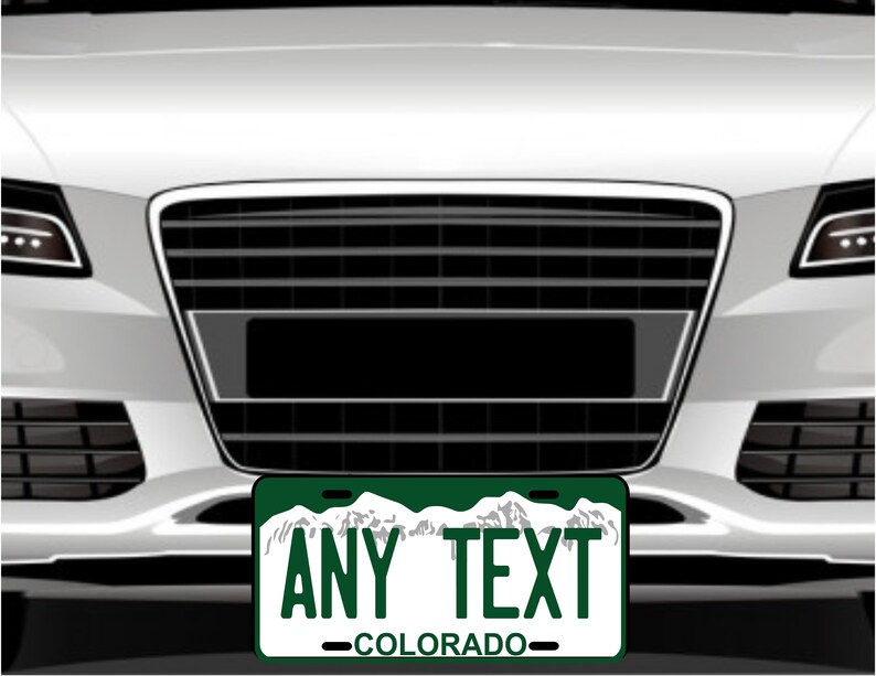Car Plate COLORADO / COLORADO Custom Personalized License Etsy