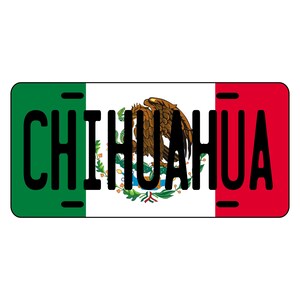 Auto State Plate CHIHUAHUA Plate Mexico, Mexico State Car Plates, CHIHUAHUA Plates, Quality Plate, CHIHUAHUA