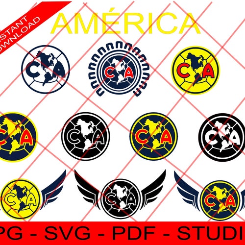 Club De Futbol America Las Aguilas Del America Mexican - Etsy