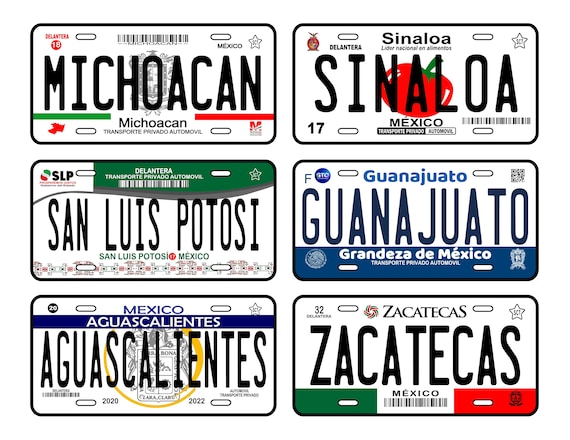 Mexican licence plates deals
