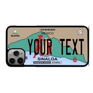 Phone Cases SINALOA Plate / Cell Phone Cases of the State of SINALOA / Cell Phone Protectors of SINALOA / Case Plate of Sinaloa / High Quality