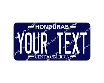 Car Plate Honduras, Decorative Car Plate Honduras, Car Plate Honduras, Custom Car Plate Honduras, Plates from Honduras
