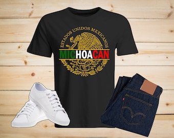 Mexico Shield T-shirt, MICHOACAN State T-shirt, Mexico State T-shirt, Michoacan State T-shirt, ideal Dad Gift T-shirt, Dad Day Gift