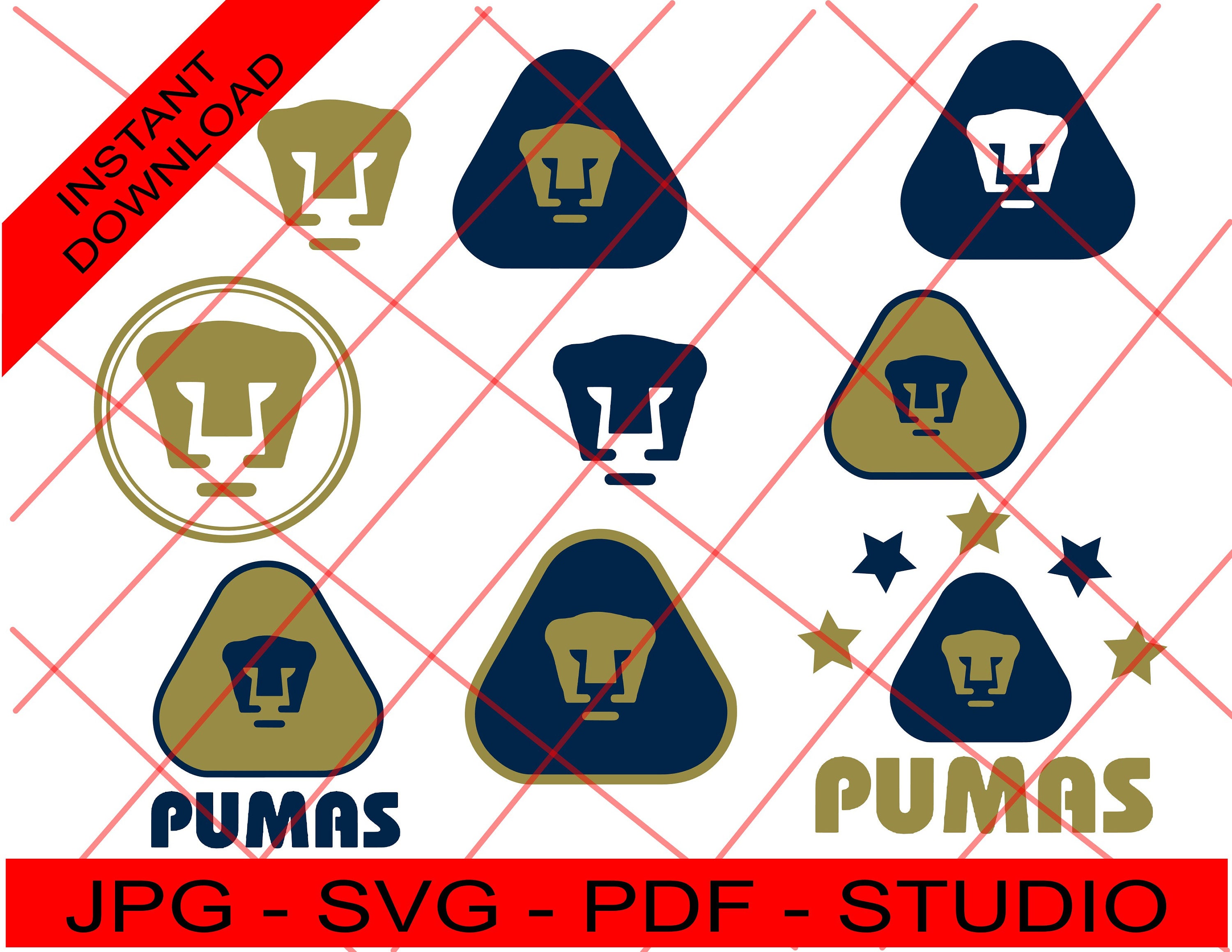 Club De Futbol PUMAS SVG Los Pumas De La UNAM Mexican - Etsy Finland
