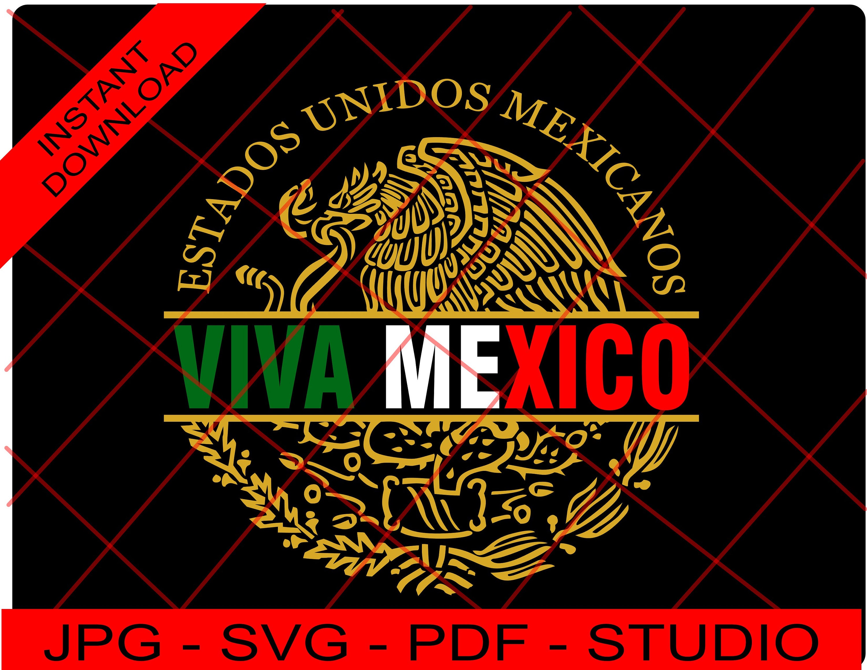 COAT OF ARMS OF AGUILA MEXICO Logo of Viva Mexico Design - Etsy