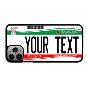 ZACATECAS State Cell Phone Cases / ZACATECAS License Plate Bumper Phone Cases / ZACATECAS State Cases / Zacatecas State License Plate Case