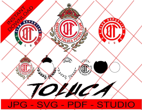 Club de Futbol TOLUCA, Mexican soccer team Toluca. Archivos Descarga Instantanea Silhouette - Cricut svg, Png, Archivo Digital del Toluca