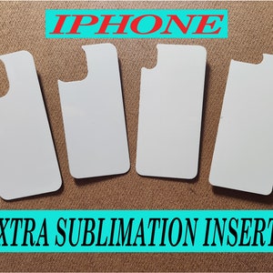 Sublimation Aluminum Insert Additional iPhone Cases / Case NOT Included / Models From iPhone SE to 14 Pro max / Subli XR -14 Pro Max