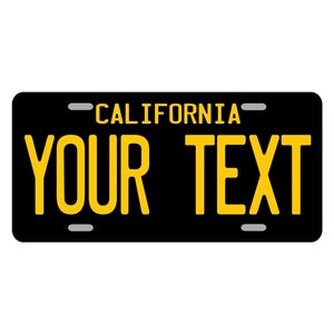 CALIFORNIA Custom Personalized License Plate Novelty / Car Plate California / Placa Personalizado de CALIFORNIA / California State