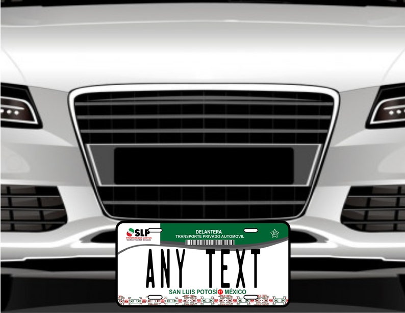 Personalized Aluminum Car Plates/ Car plate Mexico/ Car Plates of the States of Mexico/ Place your Text/ License plate image 3