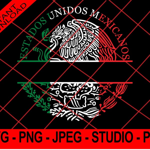 Monogram Aguila Mexico Tricolor/ Design Shield Mexico Tricolor/ Design Shield Mexico/ MONOGRAM MEXICO TRICOLOR/ Logo Mexico Tricolor