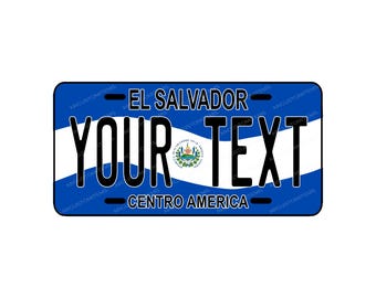 Car Plate SALVADOR, Plates Carro El Salva, Personalized Auto Plate, Car Plate Salvador, License Plate Salvador