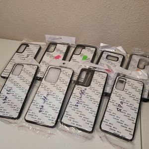 White Sublimation Cases Samsung S8-S9-S10-S20-S21-S22-S23-S24/ Samsung Sublimation Cases/ Phone Case Sublimation Blank/ Sublimation Cases
