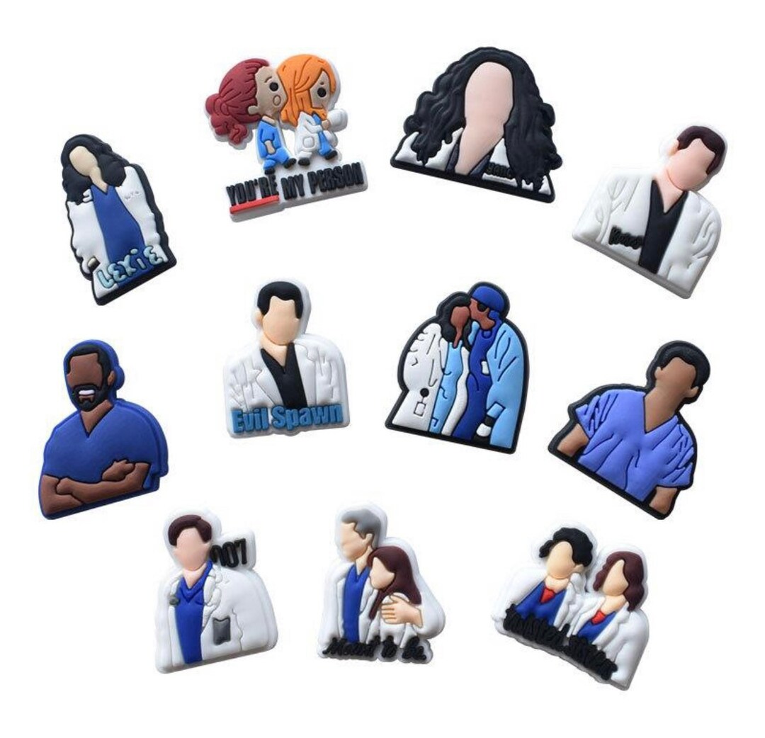 Greys Anatomy Croc Charms Etsy