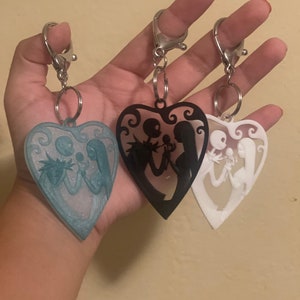 Jack and Sally Keychains