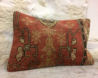 16x24 lumbar kilim pillow covers red orange throw custom floor outdoor cushion boho linen bohemian case embroidered home bedroom wedding
