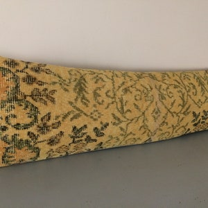 Floral Throw Pillow Cover 12x42 -Extra Long Lumbar Pillow -King Size Pillow -Bed Pillow -Long Kilim Pillow -Victorian Decor -Bedroom Pillow