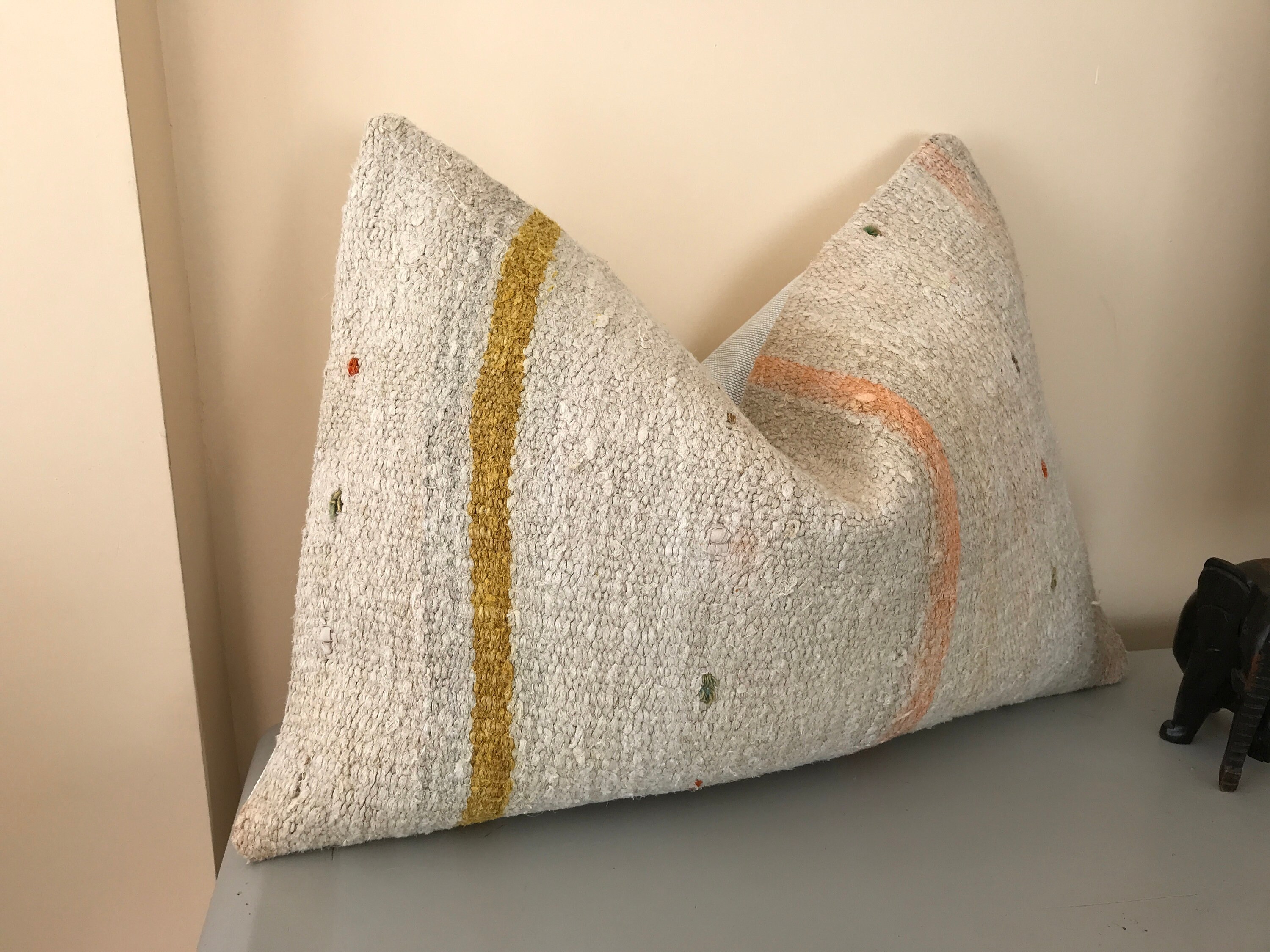 Cojín de piso grande 16X24 / almohada Kilim funda de almohada | Etsy