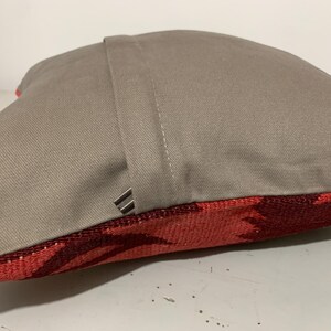 Funda de cojín Kilim de 40x40 cm: Cojín de sofá tejido a mano en lana turca. imagen 3