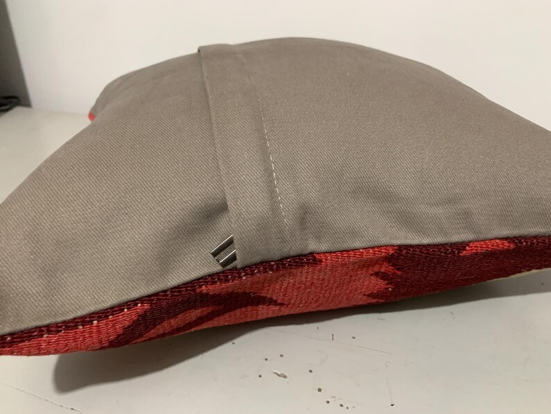 Funda de cojín Kilim de 40x40 cm: Cojín de sofá tejido a mano en lana turca. imagen 3