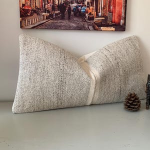 Decorative Pillows, Boho Kilim Pillow 12x24 -Throw Pillow Cover -Home Decor Pillow -Striped Pillow for Couch -Lumbar Pillow -Turkish Cushion