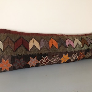King Size Pillow Cover 12x42 -Extra Long Pillow -Long Lumbar Pillow -Bedroom Pillow -Kilim Pillow Case -Bed Decor Pillow Throw Pillow Cover