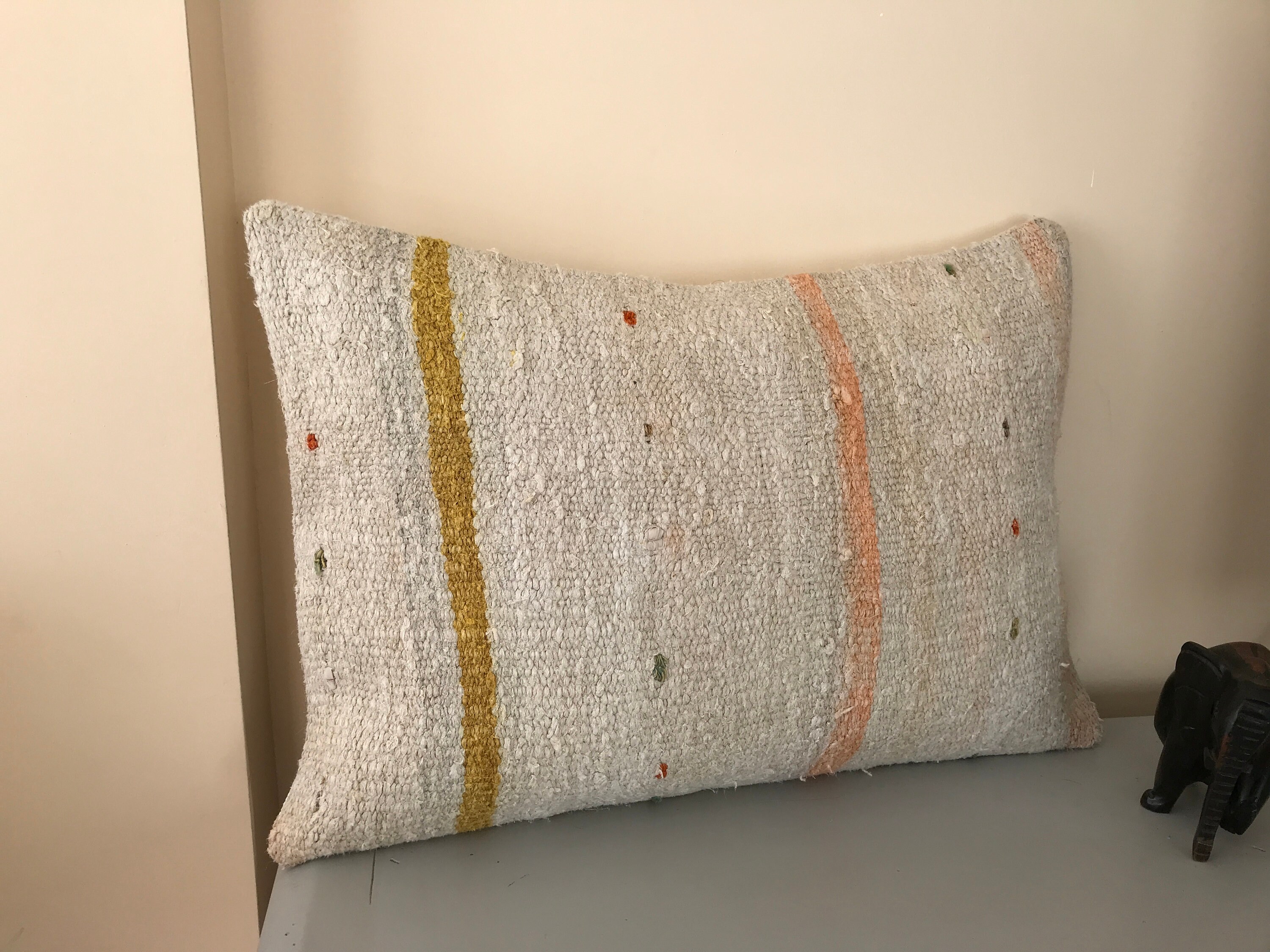 Cojín de piso grande 16X24 / almohada Kilim funda de almohada | Etsy