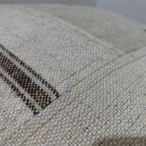 Textured Boho Kilim Pillow Cover 20x20, Mid-Century Modern, Large Couch Cushion, Patchwork Pillows Throw, Beige Brown, Room Decor image 6