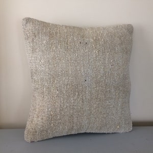 Outdoor Kilim Pillow Covers -20x20 -Decorative Throw Pillows -Couch Decor -Turkish Cushion Cover -Large Sofa Pillow Case -Natural Pillow Rug