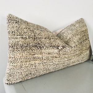Copricuscino Kilim Vintage 12x24 - Copricuscino Grande Tappeto - Copricuscino Turco - Arredamento Fattoria - Cuscino Divano Tessuto a Mano - Regalo per la Casa
