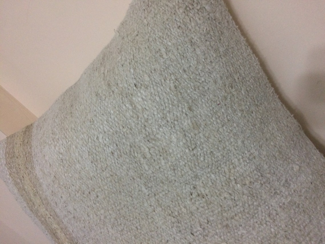 Cream Beige Hemp Pillow for Couch Throw Pillow Cover 20x20 