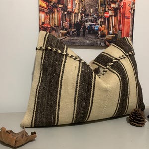 Cuscino lombare - Federa per cuscino boho 16x24 - Federa per cuscino grande - Federa per cuscino da divano per arredamento - Cuscino per cuscino kilim turco - Cuscino da letto