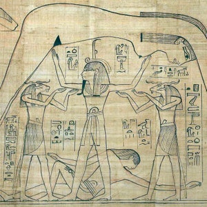 Ancient Egyptian Reproduction Unframed Art Print The Creation of the World: Nut, Geb and Shu Book of the Dead of Nestanebetisheru image 4