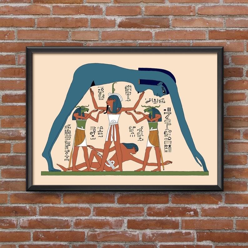 Ancient Egyptian Reproduction Unframed Art Print The Creation of the World: Nut, Geb and Shu Book of the Dead of Nestanebetisheru image 7