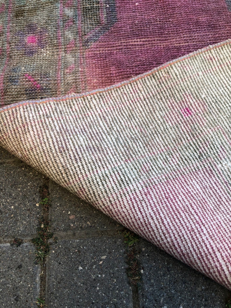Small Turkish Rug Small Oriental Rug Small Runner Rug| Small Vintage Rug Small Sized Rug Small Oushak Rug Small Entry Rug 2x3.4ft