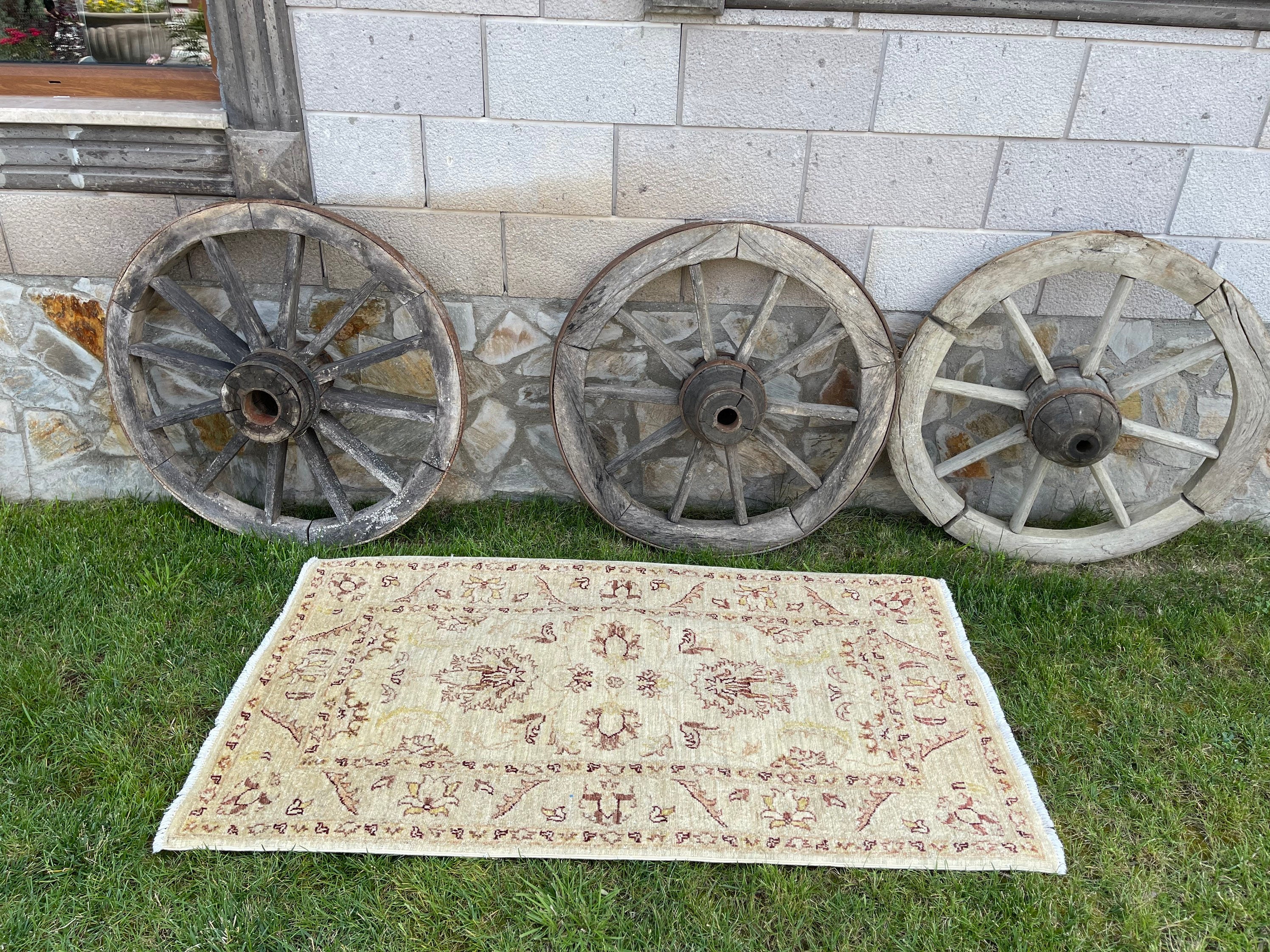 Beige New oushak Rug,