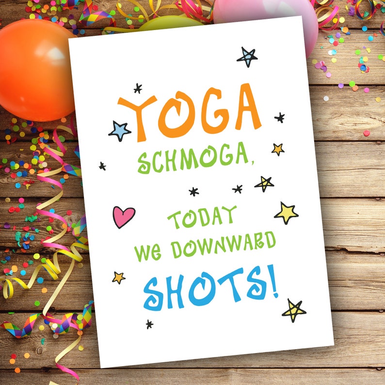 Alles Gute zum Geburtstag Karte Yoga Grußkarte Etsy
